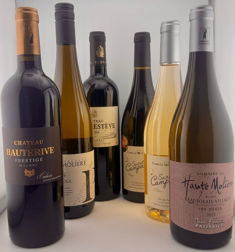Seasonal box of 6 wines white and red from La Cave De Bruno