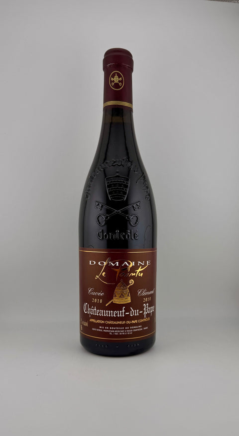 a bottle of Cuvée Clément, Domaine Le Pointu, Châteauneuf-du Pape, 2010, red wine