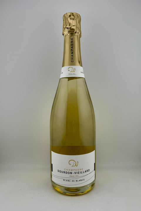 A bottle of Blanc de Blanc, Dourdon Vieillard, Champagne