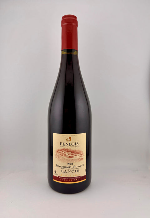 a bottle of Lancié, Domaine Penlois, AOC Lancié, 2023, red wine