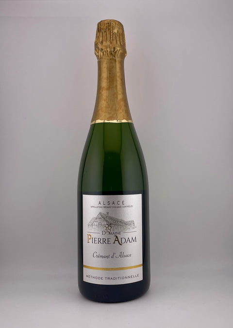 a bottle of Blanc de Blanc, Pierre Adam, Alsace, NV, cremant