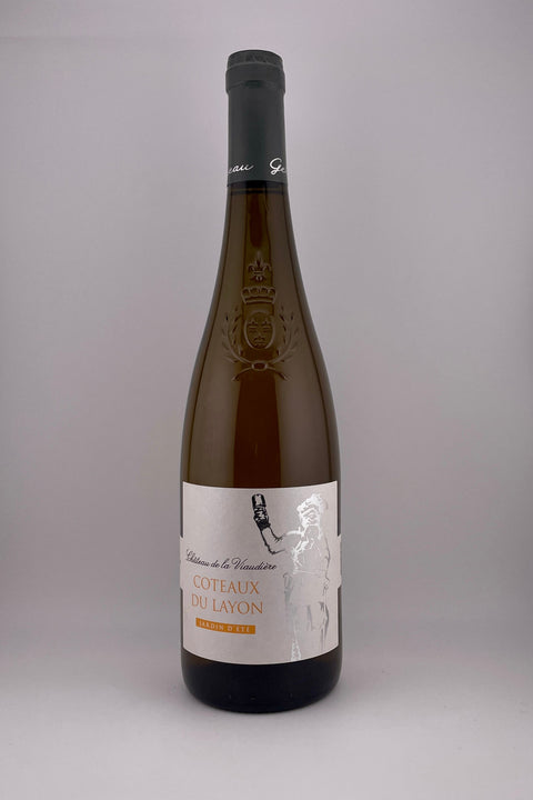 A bottle of Layon, Château Viaudiere, Coteaux de Layon, 2018, white wine