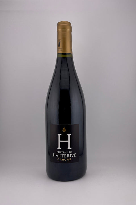 a bottle of Cahors 'H', Château Hauterive, AOC Cahors, 2019, red wine