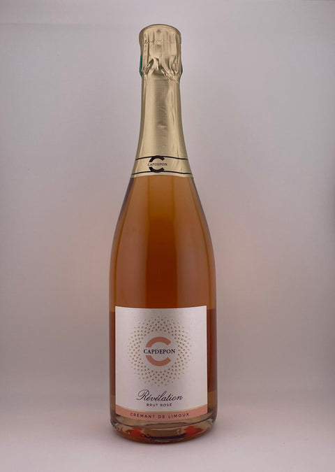 a bottle of Revelation Rosé, Capdepon, Limoux, NV, cremant